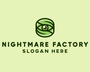 Natural Eco Eye Lens logo design