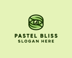 Natural Eco Eye Lens logo design