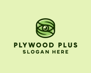 Natural Eco Eye Lens logo design