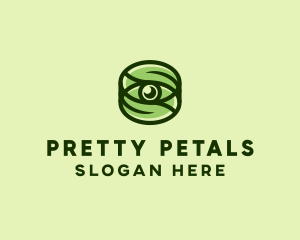 Natural Eco Eye Lens logo design