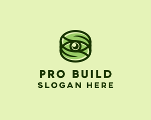 Natural Eco Eye Lens logo design