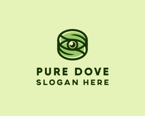 Natural Eco Eye Lens logo design