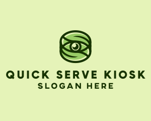 Natural Eco Eye Lens logo design