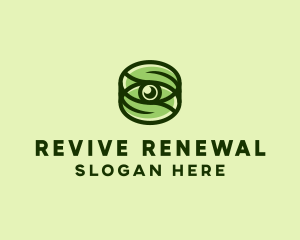 Natural Eco Eye Lens logo design