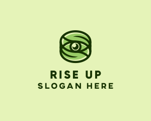 Natural Eco Eye Lens logo design