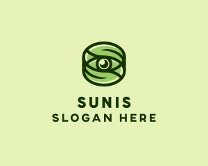 Natural Eco Eye Lens logo design