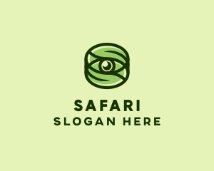 Natural Eco Eye Lens logo design