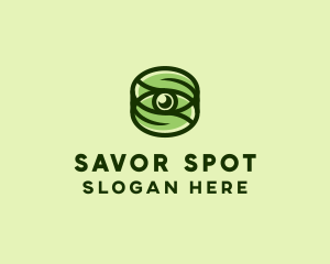 Natural Eco Eye Lens logo design