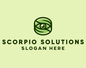 Natural Eco Eye Lens logo design