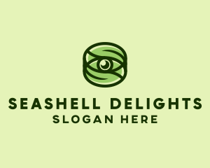 Natural Eco Eye Lens logo design