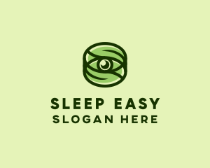 Natural Eco Eye Lens logo design