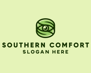 Natural Eco Eye Lens logo design