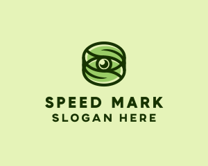 Natural Eco Eye Lens logo design