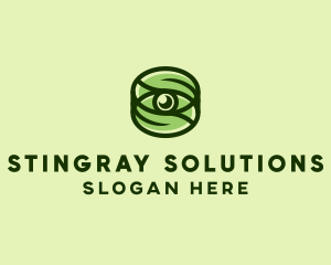 Natural Eco Eye Lens logo design