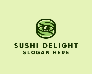 Natural Eco Eye Lens logo design