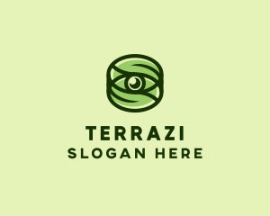 Natural Eco Eye Lens logo design