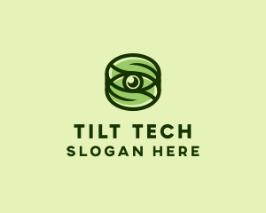 Natural Eco Eye Lens logo design