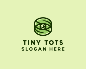 Natural Eco Eye Lens logo design