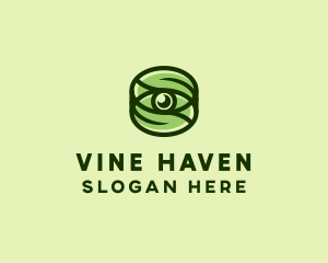 Natural Eco Eye Lens logo design