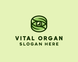 Natural Eco Eye Lens logo design