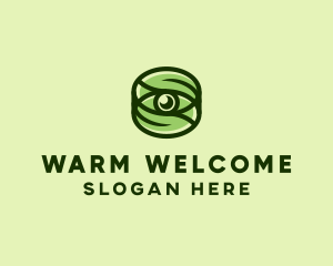 Natural Eco Eye Lens logo design