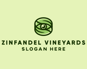 Natural Eco Eye Lens logo design