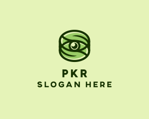 Natural Eco Eye Lens logo design