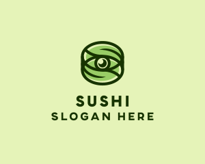 Natural Eco Eye Lens logo design