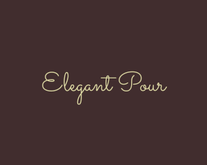 Elegant Cursive Calligraphy logo design