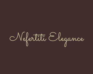 Elegant Cursive Calligraphy logo design