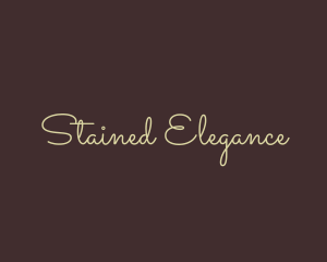 Elegant Cursive Calligraphy logo design