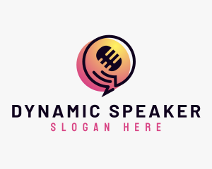 Speaker - Entertainment Microphone Speaker logo design