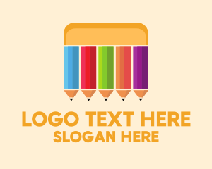 Elementary School - Art Color Pencils logo design