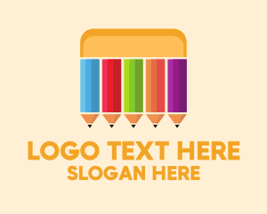 Teach - Art Color Pencils logo design