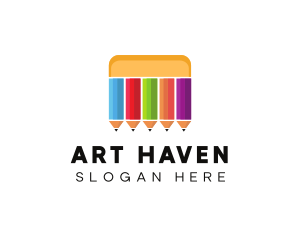 Art Color Pencils logo design