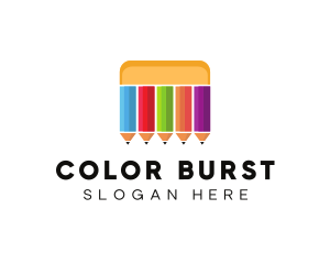 Art Color Pencils logo design