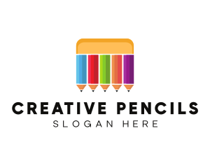 Art Color Pencils logo design