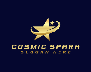 Meteor - Star Swoosh Astral logo design