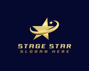 Actor - Star Swoosh Astral logo design
