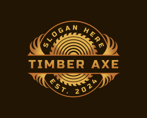 Woodwork Sawmill Carpentry logo design