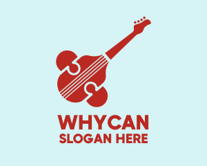 Modern Guitar Symbol Logo