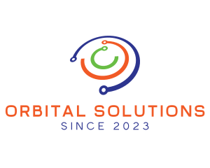 Orbital - Multicolor Orbit Ring logo design
