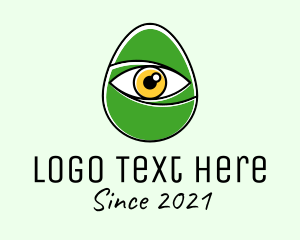 Pupil - Optical Eye Egg logo design