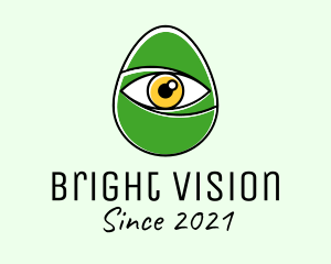Pupil - Optical Eye Egg logo design