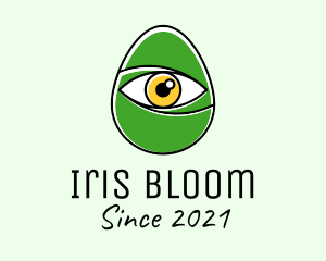 Iris - Optical Eye Egg logo design