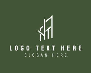 Structure - Modern Construction Business logo design