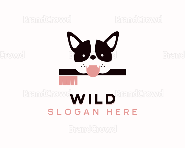 Pet Dog Toothbrush Logo