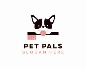 Pet Dog Toothbrush  logo design