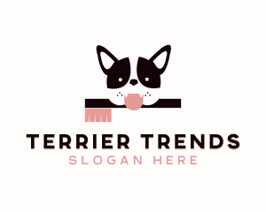 Pet Dog Toothbrush  logo design