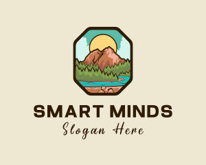 Forest - River Mountain Travel logo design